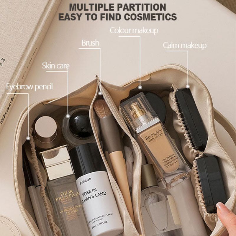 “TravelGlam Organizer – "Luxe Cosmetic & Toiletry Bag”
