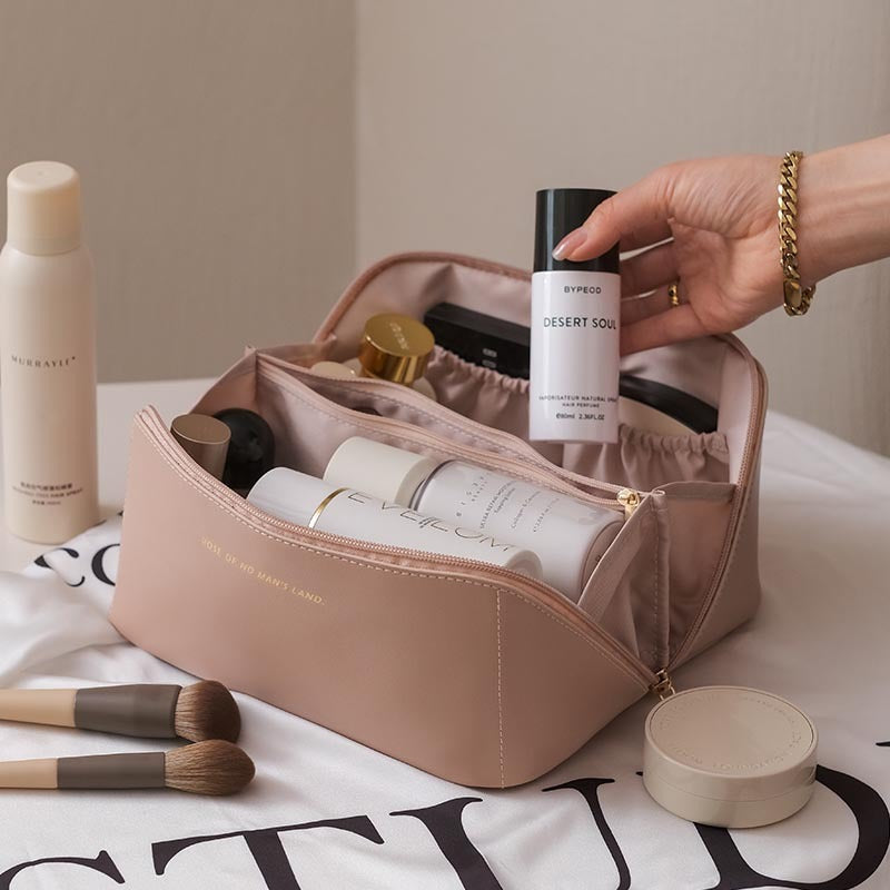 “TravelGlam Organizer – "Luxe Cosmetic & Toiletry Bag”